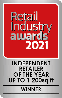 Retail Industry Awards 2021 Independent Retailer of the Year winner badge